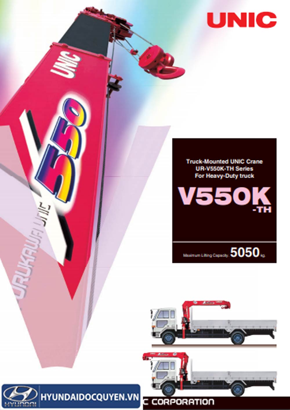CATALOGUE CẨU UNIC 5 TẤN 550 - BÁN CẨU UNIC TẠI SÀI GÒN
