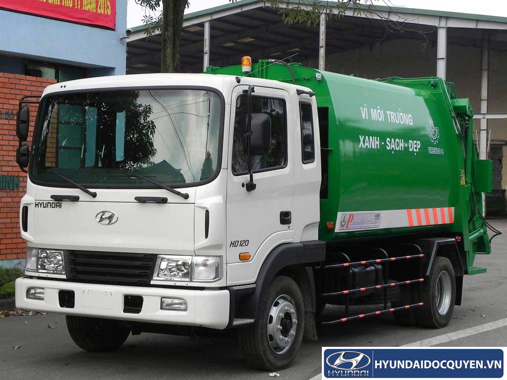 Xe ép rác Hyundai HD120 8 khối