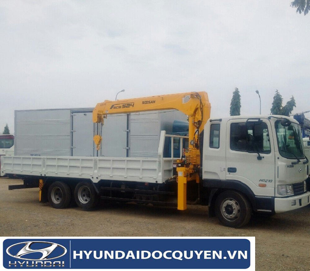 XE TẢI HD210 GẮN CẨU SOOSAN SCS524 6 TẤN