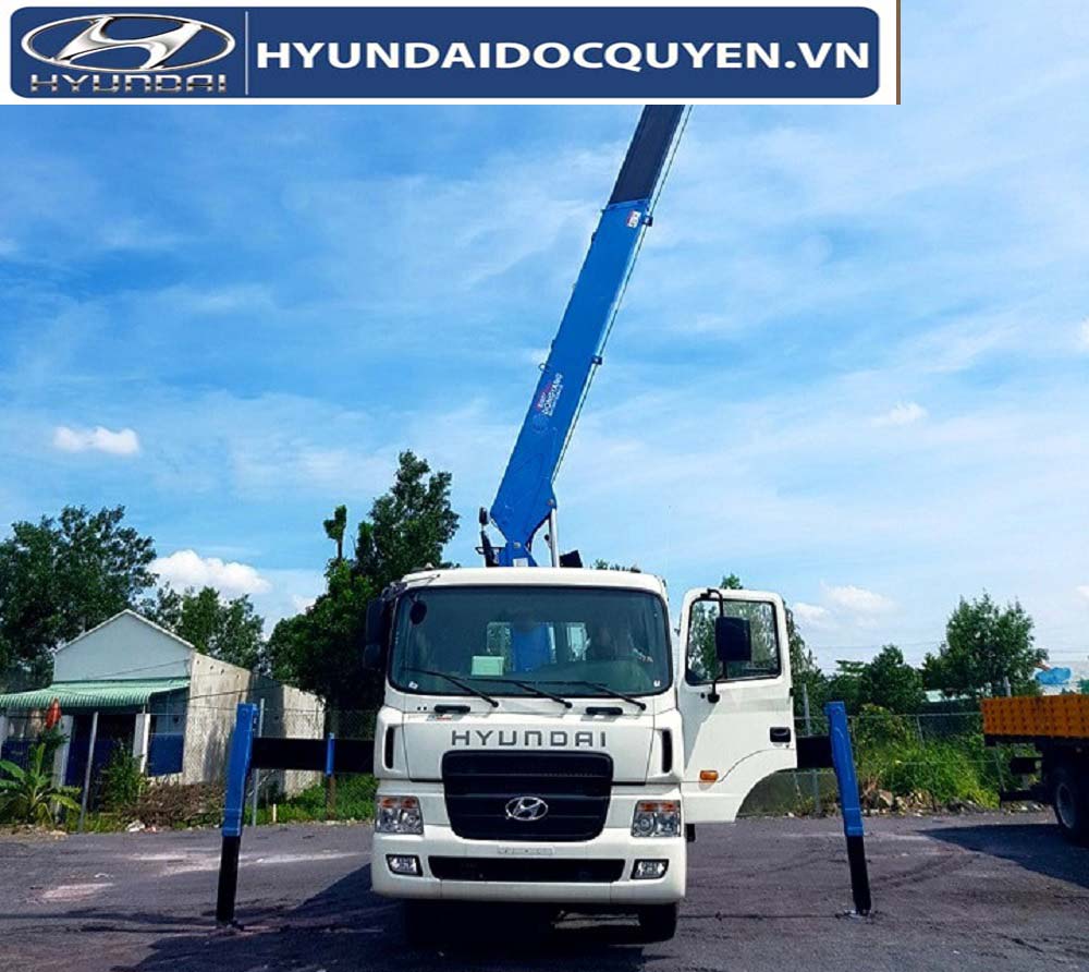 XE TẢI 4 CHÂN HYUNDAI HD320 GẮN CẨU 10 TẤN HANCOOK HLC- 10015S