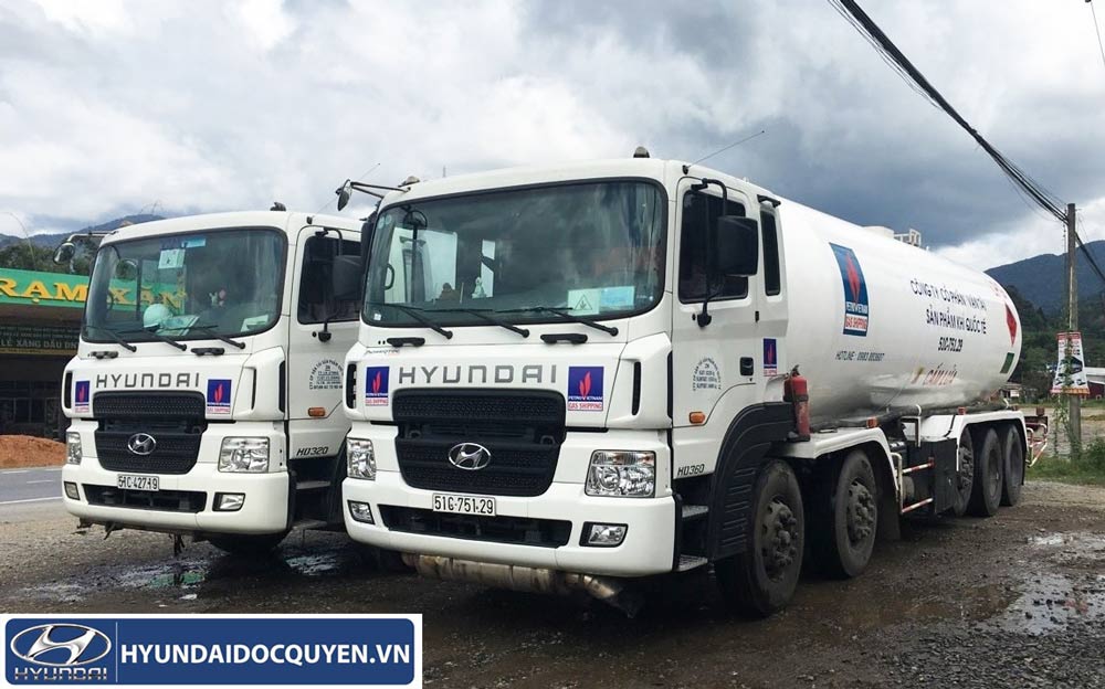 XE BỒN 28,5 KHỐI CHỞ LPG HYUNDAI HD360 | XE BỒN CHỞ GAS HD360
