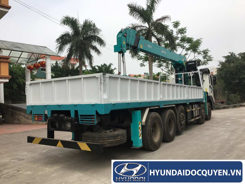 XE TẢI 5 CHÂN HYUNDAI HD360 GẮN CẨU 10 TẤN HKTC