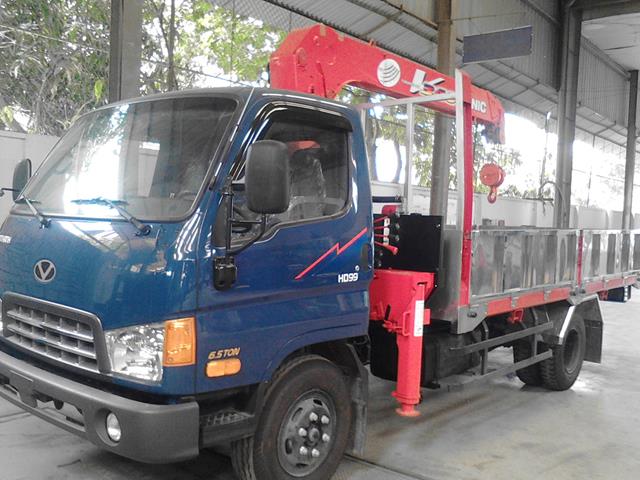 XE TẢI HYUNDAI HD99 GẮN CẨU 3 TẤN 4 KHÚC UNIC URV344